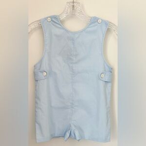 Light Blue Button-Shoulder 4T Romper John John